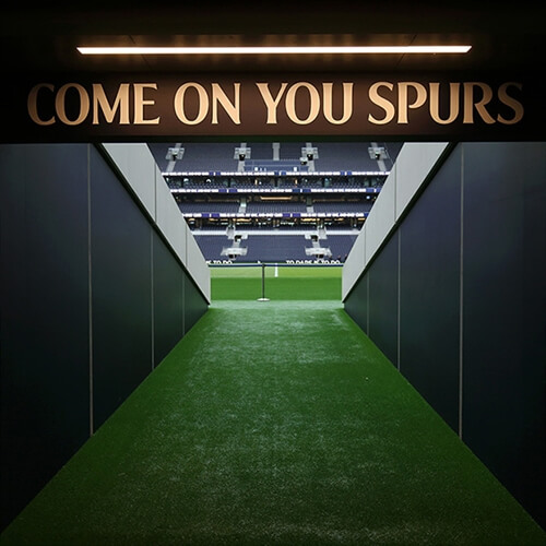 Tottenham Hotspurs Stadium Tour - Walking onto the pitch through the tunnel thumbnail