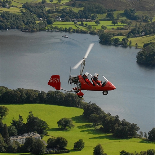Lake District Gyrocopter - view over ullswater