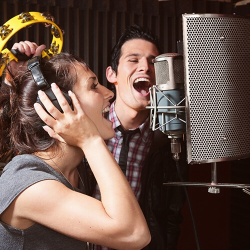 Family Superstar Singer - Couple Singing at Studio