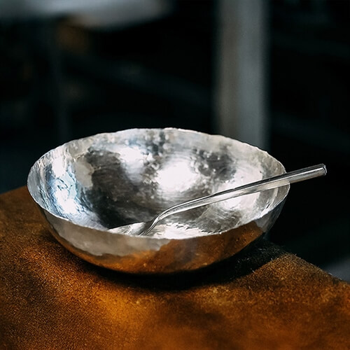 Silversmithing in Derbyshire Silver Bowl thumbnail