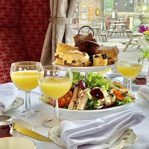 Cromford Mill Vintage Bus Trip and Steam Train Afternoon Tea at Ecclesbourne Railway