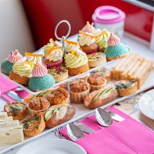 B Bakery Vintage Afternoon Tea Bus Tour - Afternoon Tea Cake Selection B Bakery Vintage Afternoon Tea Bus Tour - Afternoon Tea Cake Selection