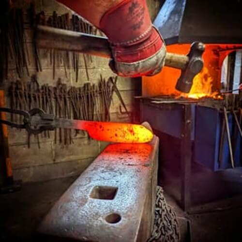 Damascus Knife Making - Forge