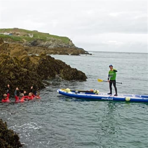 Cornwall Castaway Challenge - Group Swimming And Paddleboarding 