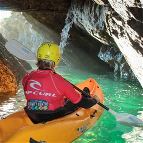 Coastal Snorkel & Kayak Adventure Newquay - Kayaking Caves 
