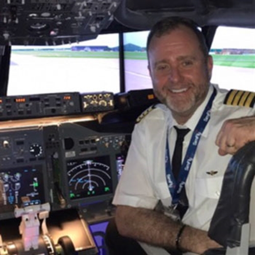 captain in cockpit captain in cockpit