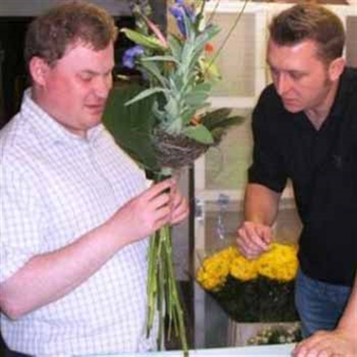 men enjoying flower arranging men enjoying flower arranging