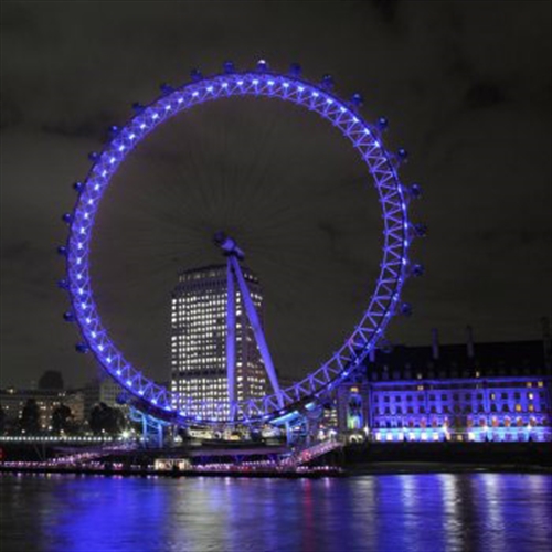 london eye lit up london eye lit up