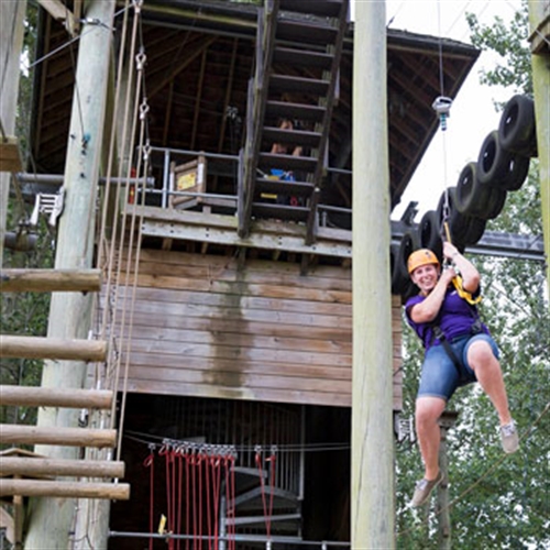 smiling girl zipwire smiling girl zipwire