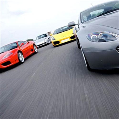 Supercars lined up Supercars lined up