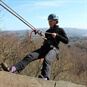 woman abseiling